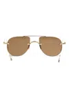 Thom Browne Geometric-frame Sunglasses In Gold