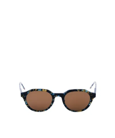 Thom Browne Geometric Frame Sunglasses In Neutral