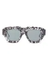 Thom Browne Geometric-frame Sunglasses In Gray