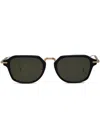 Thom Browne Sonnenbrille Mit Geometrischem Gestell In 001 01 Black - White Gold W/ G-15