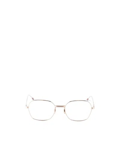 Thom Browne Geometric-frame Glasses In Orange