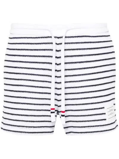 Thom Browne Gestreifte Shorts In Weiss