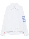 Thom Browne Striped Shirt In Blue