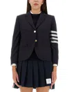 Thom Browne Jacket 4bar In Blue