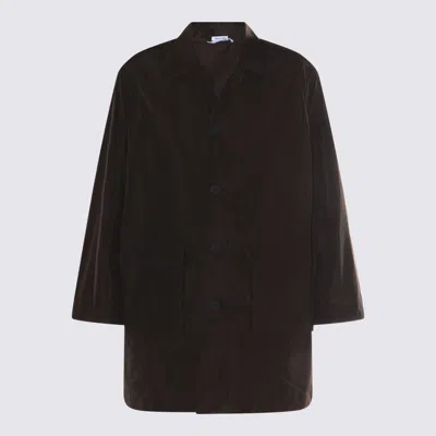 THOM BROWNE THOM BROWNE DARK GREY COAT