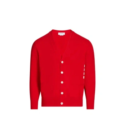 Thom Browne Gilet En Coton In Red