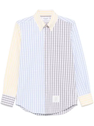 Thom Browne Gingham-check Poplin Shirt In Multi