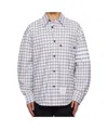 Thom Browne Gingham-pattern Shirt In Gray