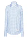 Thom Browne Gingham Shirt In Blue