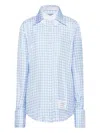 Thom Browne Gingham Shirt In Blue