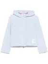 Thom Browne Gingham Tweed Jacket In Blue