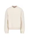 Thom Browne "girocollo" Sweater – Off White In White