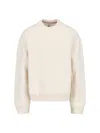 Thom Browne "girocollo" Sweater – Off White In White