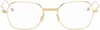 Thom Browne Full Frame Plain Mirror In Gold