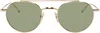 Thom Browne Gold Titanium Round Sunglasses In 711 White Gold