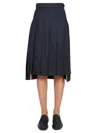 Thom Browne High-waisted Pleated Skirt