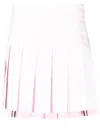 Thom Browne Striped Pleated Skirt In 680