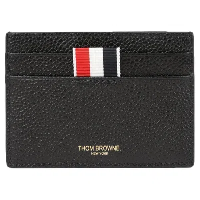 Thom Browne Goose Print Card Holder In Black