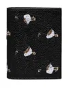 Thom Browne Goose-print Cardholder In Black