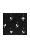 Thom Browne Goose-print Wallet In Black