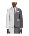 Thom Browne Gradient Colour-block Trompe L'oeil-effect Sport Coat Jacket In White