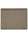 Thom Browne Grained Leather Card Case In Brown