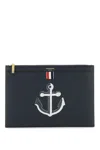 THOM BROWNE THOM BROWNE GRAINED LEATHER POUCH WOMEN