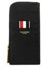 Thom Browne Grained Leather Wallet In Black