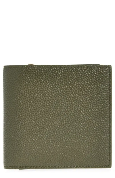 THOM BROWNE THOM BROWNE GRAINED LEATHER WALLET