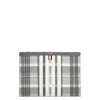 Thom Browne Grainy Leather Document Holder In Gray