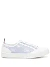 Thom Browne Graphic-embroidered Lace-up Sneakers In Weiss
