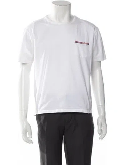 Pre-owned Thom Browne Graphic Print Crew Neck T-shirt In Neutral