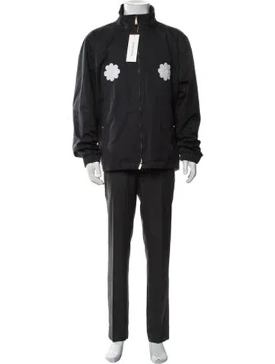 Pre-owned Thom Browne Graphic Print Jacket In Blue