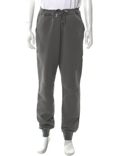 Pre-owned Thom Browne Graphic Print Joggers In Gray
