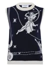 Thom Browne Graphic Vest In Blue