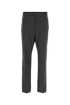 Thom Browne Wool Trousers With Back Pockets And Belt Loops In 025
