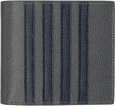 Thom Browne Gray 4-bar Wallet In 025 Dark Grey