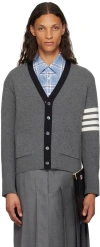 Thom Browne Cardigan In 035 Med Grey