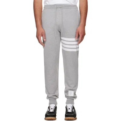 Thom Browne Gray Classic Loopback 4-bar Sweatpants