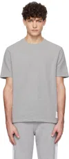 Thom Browne Gray Classic Piqué Stripe T-shirt In 055 Lt Grey