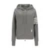 Thom Browne Gray Cotton Sweatshirt In Gray