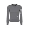 Thom Browne Gray Cotton Sweatshirt In Gray