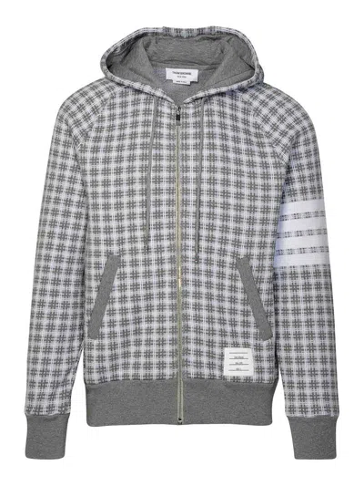 Thom Browne Gray Cotton Sweatshirt In Grey