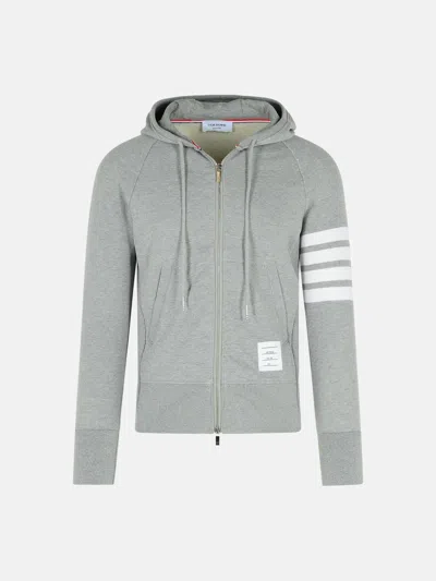 Thom Browne Gray Cotton Sweatshirt In Grey