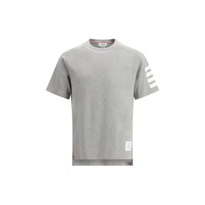 THOM BROWNE GRAY COTTON T-SHIRT