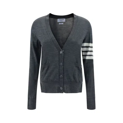 Thom Browne Gray Fleece Wool Polo Shirt