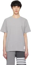 Thom Browne Side Slit Relaxed Short-sleeve Tee In 055 Lt Grey