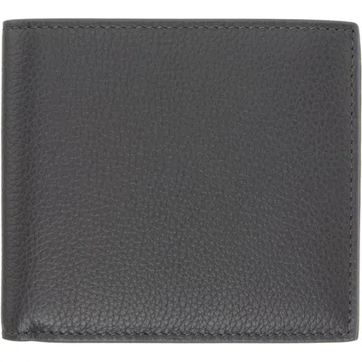 Thom Browne Gray Pebble Grain Bifold Wallet