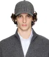 Thom Browne Gray Prince Of Wales Hunting Tweed Baseball Cap