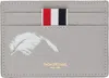 Thom Browne Gray Single Feather 3d Print Card Holder